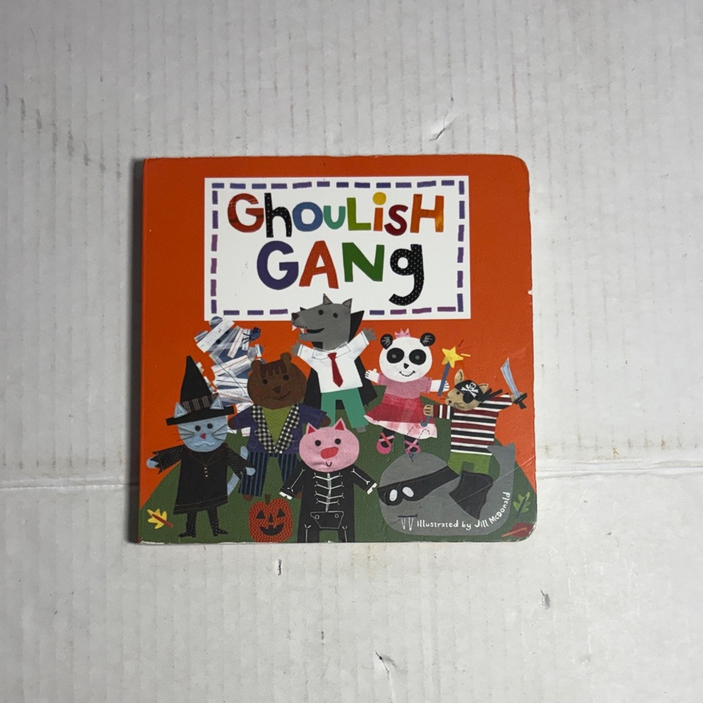 Ghoulish Gang Kids Board Book - Orange